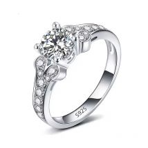 DODO Unique Wedding Promise Rings For Women AAA Zircon Silvery Engagement Anel Fashion Banquet Jewelry Vintage Bijoux Wholesale