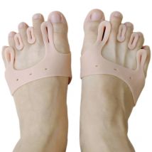 2 sztuki = 1 para żel silikonowy korektor haluksów separatory palców wkładki na przednie stopy szelki ortopedyczne ortezy Hallux Valgus przekładki