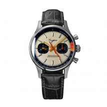 Sugess New Business Watch cronografo meccanico ST19 originale Swaneck movimento orologi da polso Army Pilot Reloj Hombre sapire