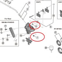 Shimano BR-R7170/R8170/R9270 Pinza freno a disco Tappo a vite di spurgo Tappo Boss di spurgo Y2J 706000   Y2HW08000 Y2HW10000