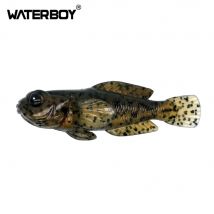 WATERBOY 1PCS 75mm 9,3g Grundel Weiche Angelköder Softbait Weiche Angelgerät Köder 0,33 unzen 3 zoll Topwater Köder Swimbait