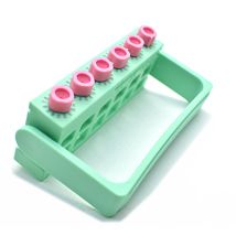 1 pz strumento per scatola porta file endo per disinfezione autoclavabile dentale strumento per dentista a 6 fori