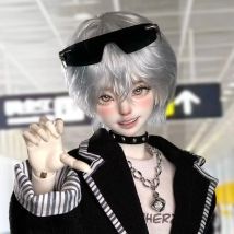 1/4 BJD Doll Male XiaoLang Open Mouth Smiling Face Head Unclothed Body Collector Art Doll Ball Jointed Doll Toy for Collector