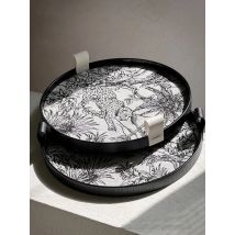 Leichtes, luxuriöses, rundes Aufbewahrungstablett aus Holz für Schlafzimmer, Parfüm und Kosmetika, Aroma-Schmuck-Display-Tablett, Heimdekoration