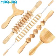 Herramientas de masaje para terapia de madera, herramienta Guasha de madera, rodillo de masaje anticelulítico, masaje de celulitis de mano, masajeador de cubos de madera
