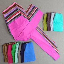 Leggings deportivos de cintura alta para mujer, pantalones de Yoga para gimnasio de talla grande, corredores de entrenamiento atléticos suaves con bolsillo