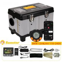TB10PRO 8KW 12/24/220V Riscaldatore ad aria diesel con controllo app, allarme CO e riscaldatore con interruttore di rilevamento della temperatura wireless per camper per auto