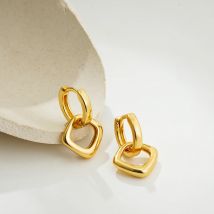 Modische kleine runde Kreis-Creolen, Huggie-Ohrring, geometrische goldfarbene Tropfen-Ohrringe, wasserfester Schmuck für Frauen