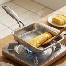Non-Stick Omelette Pan Tamagoyaki Wok Japanese Egg Pan Skillet Rectangle Tamago Pan Small Egg Frying Pan with Cooking Tools