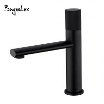Bagnolux Messing Einzigen Halter Loch Schwarz Moderne Deck Montiert Warmen Und Kalten Wasser