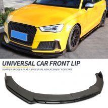 4PCS Universal Auto Frontschürze Lip Body Kit Spoiler Splitter Carbon Faser Stoßstange Canard Lip Splitter Für BWM Limousine