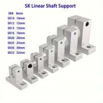 1/ 4 sztuk/partia SK8 łożysko liniowe SK10 SK12 SK16 SK20 SK25 SK30 8mm wałek szyny wspornik osi ruchu CNC 3D uchwyt drukarki