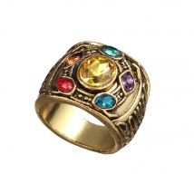 Heißer Verkauf Mode Herren Power Ring Infinity Wars Thanos Cosplay Anime Legierung Ring Schmuck Punk Gothic Hip Hop Ring Männlich