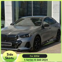 ABS glänzend schwarz Auto Seitenschweller Verlängerungsspoiler für BMW 5er I5 G60 2024 Autorennen Seitenkörper-Kits Verlängerungslippe Spoiler