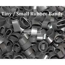 Breite 9 mm, kleines schwarzes Gummiband, elastische kleine Gummis für Verpackung, Verpackung 100/200/500 – Sie wählen die Menge