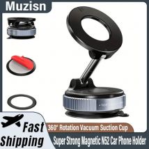 Superstarker magnetischer N52 Autotelefonhalter 360° °   Rotation Vakuum Saugnapf für iPhone 12-16 Serie Auto/Fitnessstudio/Fahrtelefonhalter