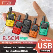 2 pz Mini Giocattolo 1 ~ 5 Km UHF Regalo Ricetrasmettitore Bidirezionale 1S 2S Tablet Colorato Fusoliera Nuovi Bambini Talki Walki Walkie Talkie Radio