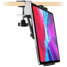 Supporto universale per tablet da cucina sotto l'armadio per tablet da 4,7-13 pollici Supporto per morsetto in metallo per smartphone per iPad Air Pro iPhone