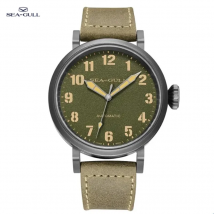 Möwen-Militäruhren, Vintage-Uhren für Herren, 42 mm, Fliegeruhr, Saphirglas, 50 m wasserdicht, automatische mechanische Uhr