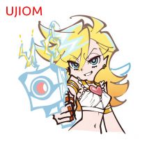 UJIOM Panty & Stocking Cool Ink Style Wall Stickers Delicate Graffiti Fishing Tackle Box Laptop Decals Nice Room Decoration