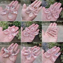 5 stücke 38mm Kristall Suncatcher Kronleuchter Prisma Teile Klar Hängen Anhänger Hause Hochzeit Fenster Weihnachten Dekor Figur Handwerk