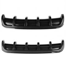 Nero brillante/modello di carbonio paraurti posteriore universale per auto Spoiler pinna di squalo diffusore di protezione del labbro deflettore paraurti Spoiler del telaio