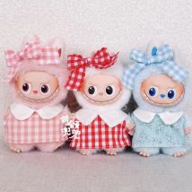 Mini Labubu Kleidung Süßes schönes Kleid für 10,5 cm Labubu V4 Die Monster Pin für Molly Babypuppenkleidung Zubehör