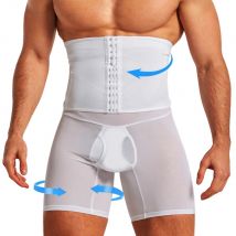 CXZD Shaper per il corpo da uomo Riduttore per l'addome Pantaloncini dimagranti Vita Trainer Pantaloni brucia grassi Maschile Shapewear Leggings fitness Coscia