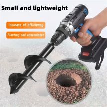 Trivella a spirale per giardino con attacco esagonale da 3/8 pollici, strumento per scavare fori per la piantumazione, accessorio per trivella per terreno sciolto