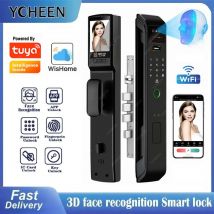 Tuya Oder Wishome Wifi APP Kamera Digitale Elektronische Türschloss Gesicht Fingerabdruck Erkennung Karte Schlüssel Safe Smart Inteligente Schloss