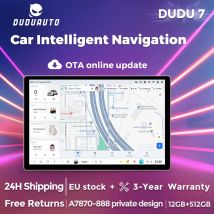 DUDUAUTO DUDU DUDU7 A7870 AKM7739 TDA7808 AUTO Android 13 Carplay inalámbrico 12GB + 512GB reproductor de Radio de coche sistema inteligente QLED