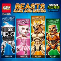 Tung Tung Sahur Ninja Mech Kaffee Cappuccing Tänzerin Brainrot Figur Spielzeug Tralalelo Tralala Modell Dekor Geschenk für Kinder Sammler