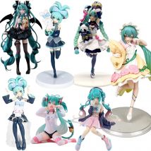 Animacja Anime Piękna Dziewczyna Hatsune Miku Ręcznie Robiona Diablica Hatsune Miku Kocie Uszy Hatsune Miku Uroczy Ręcznie Robiony Model PVC Dekoracje