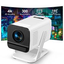 PG310 Projektor 4K Full HD WiFi6 BT5.4 Android Native 720P Projektor 300Ansi Short Throw Video Smart Home Theater Beamer