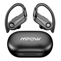 Auricolari wireless Mpow Q63 Bluetooth 5.3 con microfono IPX7 Auricolari impermeabili 200 ore con ganci per sport Corsa Allenamento Palestra
