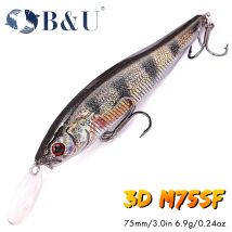 B&U Max 2.0m Slow Floating Minnow Fishing Lure Explorers SHAD Long Casting Hard Bait For Pike Perch Chub Jerkbait