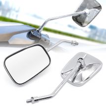 Motorradzubehör Classic Chrome Rückspiegel 10 mm für Honda Rebel 250 Magna 750