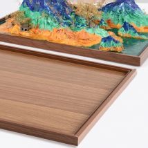 Wooden Diorama Base Board 1:35 Scale High Density Sand Table Tray for Model Building & Military Tank Assembly Display