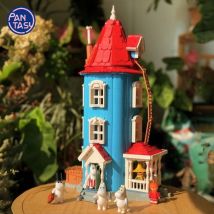 Pantasy Moomin Wonderland Collection Snufkin Building Blocks Crystal Balls House Assembly Toys Collection Models Ornament Gifts