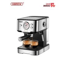 HiBREW Kaffeemaschine Cafetera 20-Bar Espresso Edelstahl Halbautomatischer Espresso Cappuccino Heißwasser Dampftemperaturanzeige H5