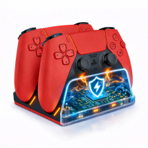Dock di ricarica rapida per controller PS5 Stazione di ricarica per gamepad wireless doppia Accessori per supporto di ricarica PlayStation 5