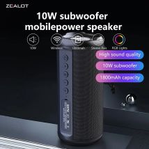 Altoparlante wireless portatile da 10 W con doppio accoppiamento Batteria da 1800 mAh 24 ore di riproduzione Bassi stereo ad alto volume