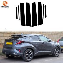 Auto Styling Säule Beiträge für Toyota C-HR CHR 2016-2019 2020 2021 2022 Tür Fenster Molding Abdeckung Borte Aufkleber Auto Zubehör