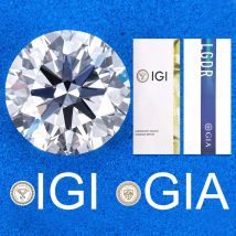 Diamanti coltivati da laboratorio rotondi da 0,3 ct 0,5 ct 0,8 ct 1 ct 1,5 ct 2 ct 3 ct con certificato IGI GIA CVD HPHT Commerci all'ingrosso di diamanti da laboratorio