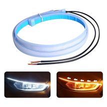 2 PCS DRL Samochodowe elastyczne światła do jazdy dziennej LED Reflektor kierunkowskazów Wodoodporny