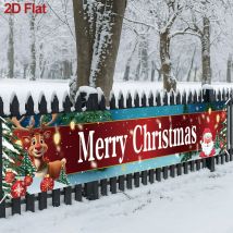 Banner natalizio per esterni Decorazioni di buon Natale per la casa 2025 Decorazioni per esterni Natale Navidad Noel Natal Felice anno nuovo 2026