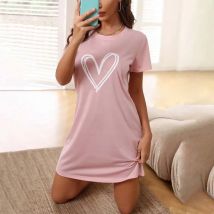Neue Homewear-Nachthemden für Damen, kurzärmelige Pyjamas, Homewear, bequemes Zuhause, Freizeit, sexy, lässige Nachthemden, Homewear