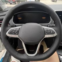 Lenkradbezug Kunstleder für Volkswagen VW Passat B8 2019–2022, Golf 8 2020–2022, Flechtbezug für BMW-Lenkrad