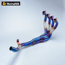 Para Z900 Z900E A2 2017-2023 tubo de escape medio de motocicleta sistema completo de acero inoxidable tubo de enlace frontal Slip-on
