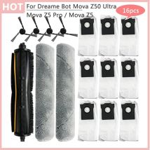 Für Dreame Bot Mova Z50 Ultra/Mova Z5 Pro/Mova Z5 Kehr Staubsauger Ersatz Roller Pinsel staubbeutel Seite Pinsel Teile